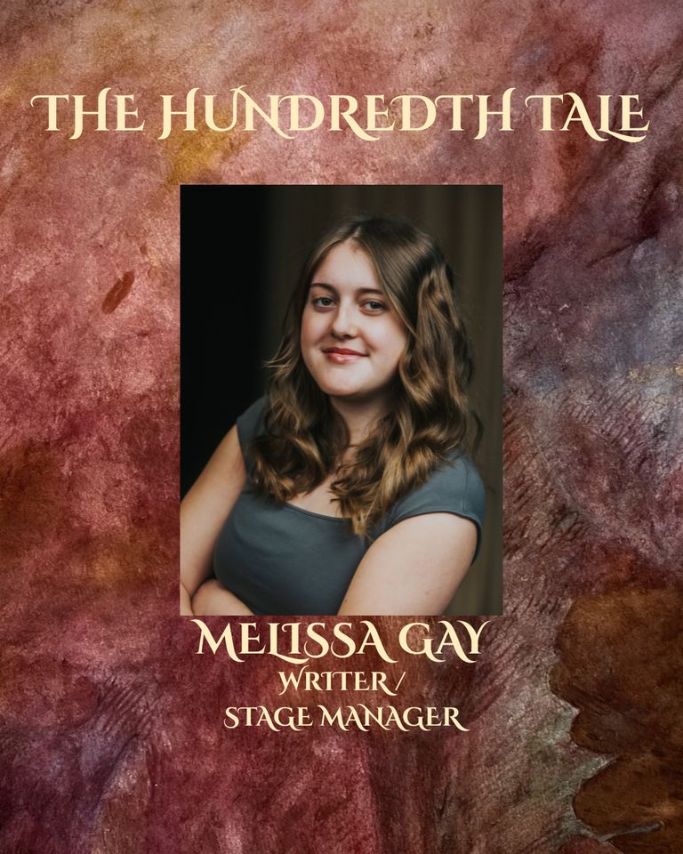 Photo of Melissa Fern Gay on poster for The Hundredth Tale