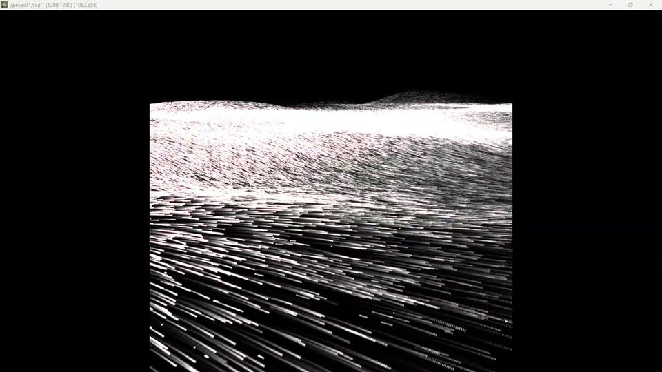 Video frame showing fractal waves