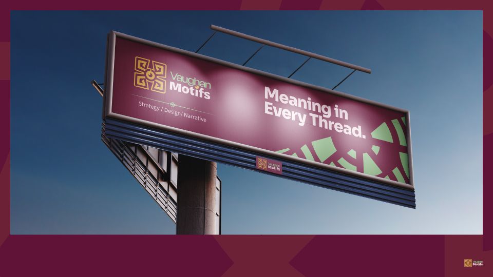 Vaugh Motifs advert on billboard