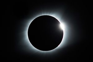 Photo of a solar eclipse