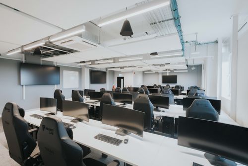 The games development studio on ARU's Cambridge campus