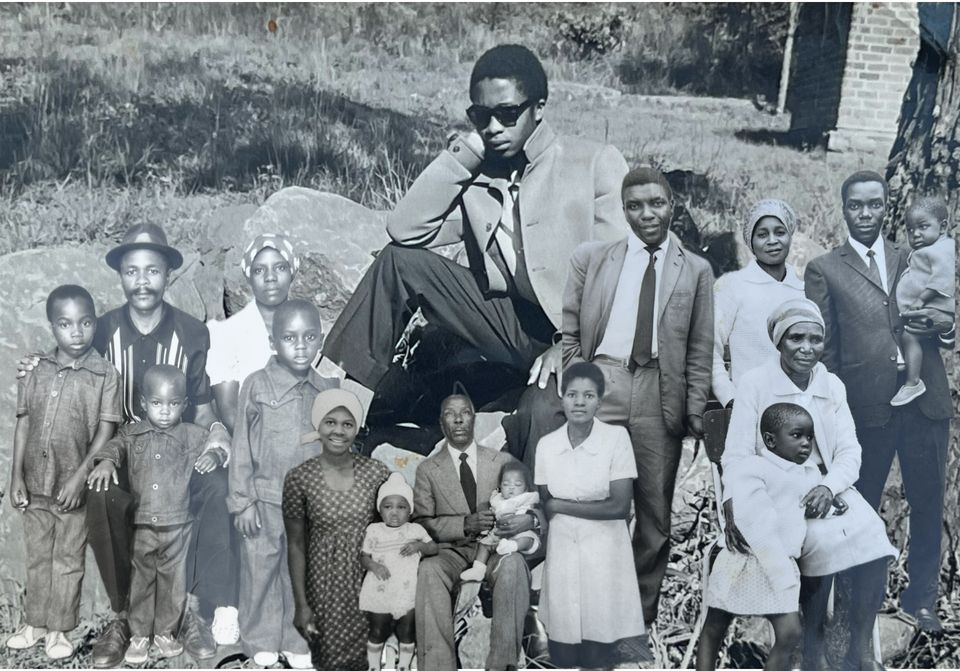 Photo montage of lots of different people from same family