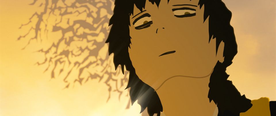 Animation still of person's face looking worried