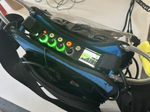 Photo of sound monitor for filming