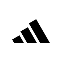 adidas Logo in schwarz auf trasparentem Hintergrund