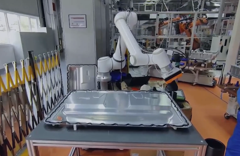 Elite Robots EC66 Cobot-Dispensierung im Volkswagen-Werk in China