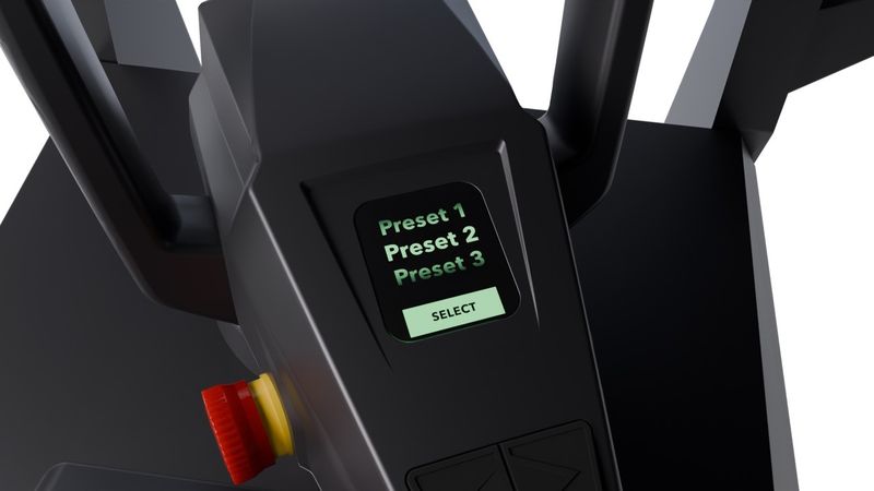 Das Display des Theo Cleaners.