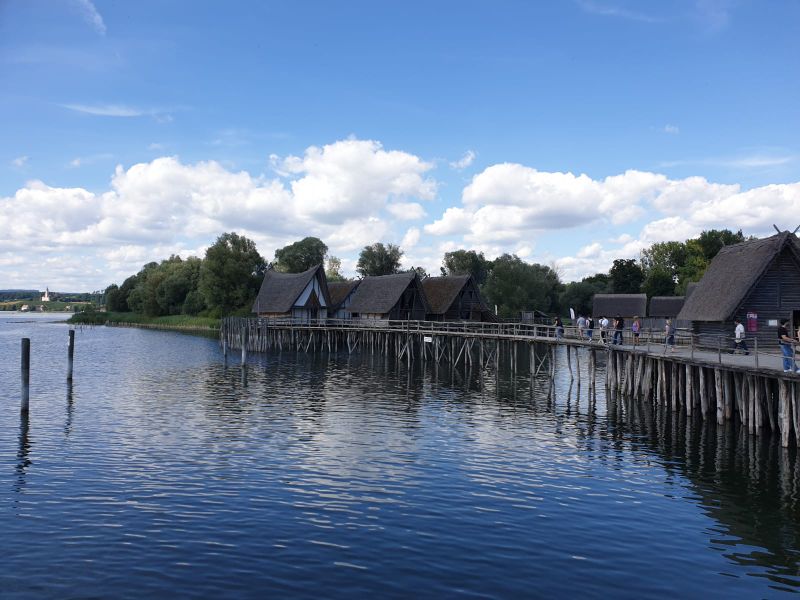 Picture of the pile dwellings.