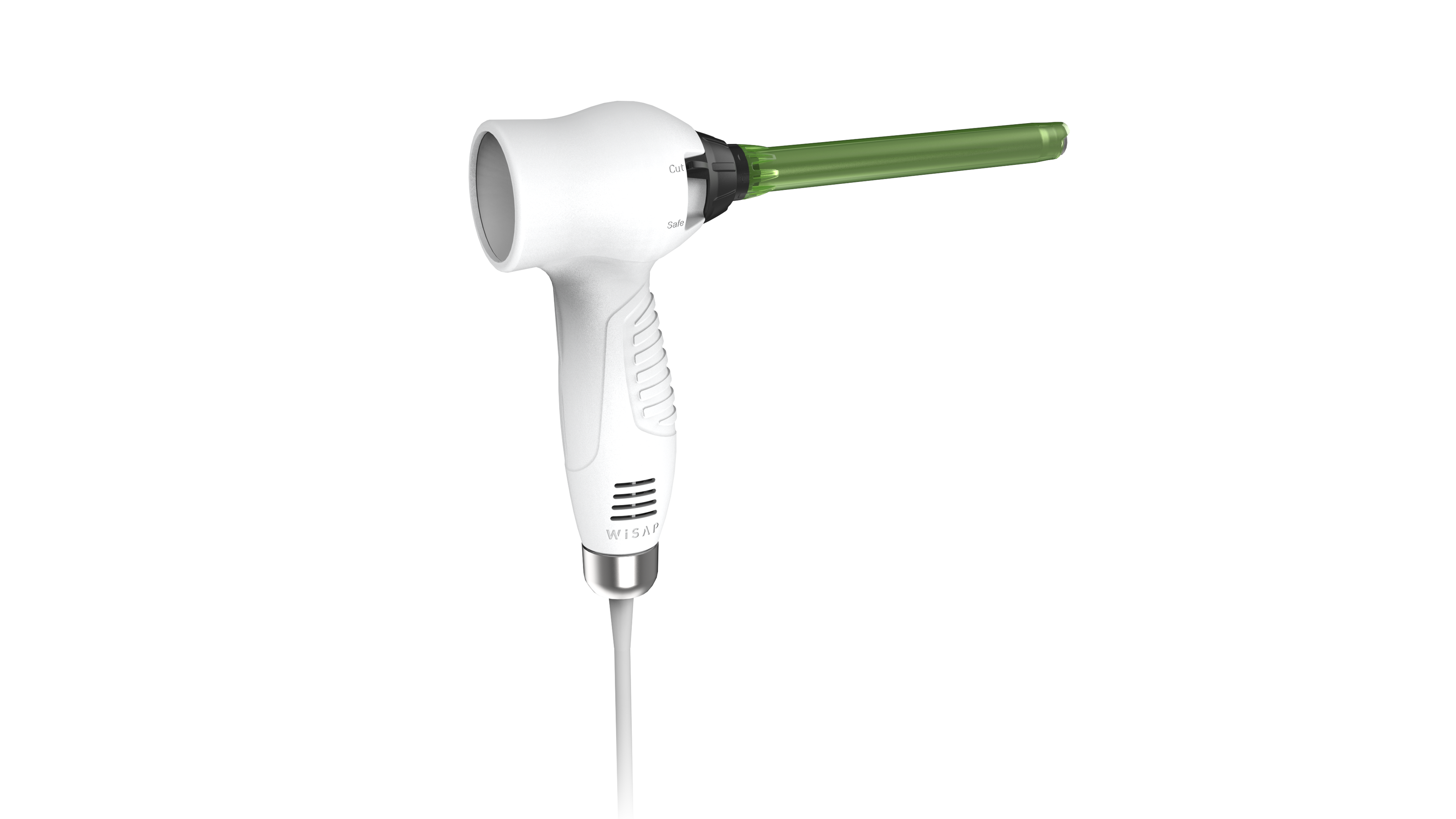 Das WISAP SafeCut Gerät vor weißem Hintergrund.