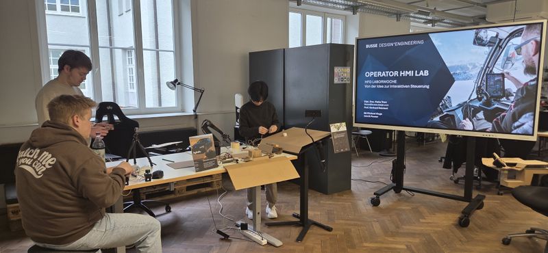 The students are working on their project.