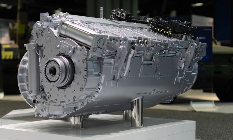 A close-up of the model.