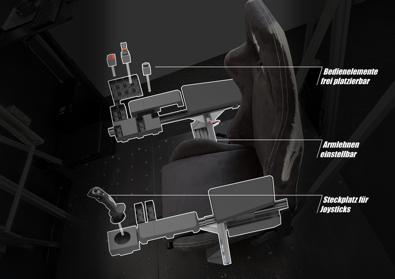 Configurable armrests.