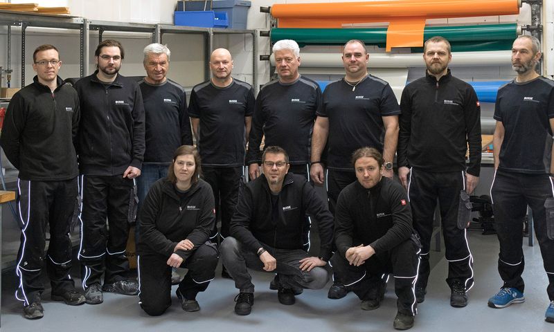 Gruppenbild der Werkstattmitarbeiter