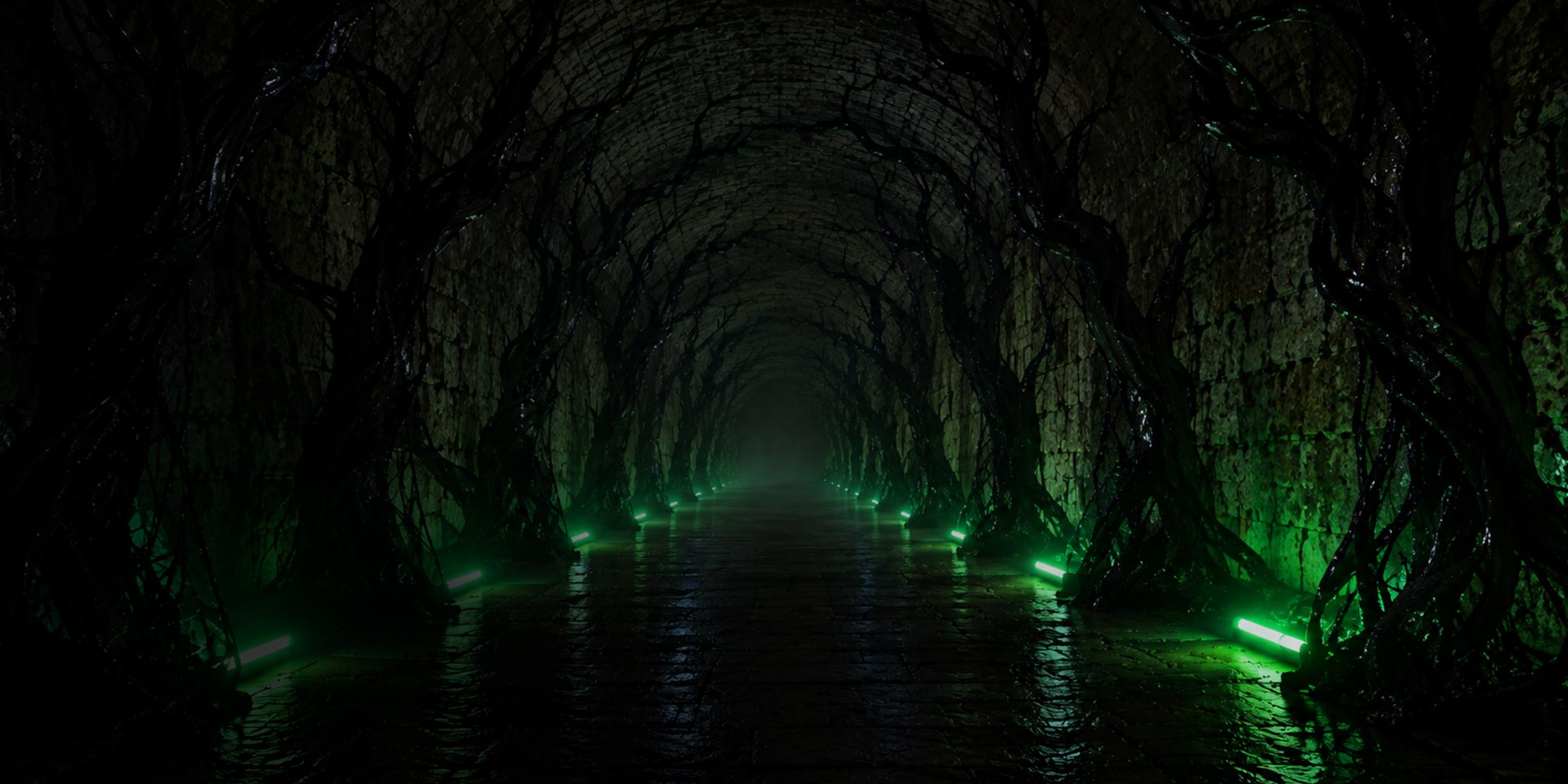 Mi ritrovai in una selva oscura (tunnel verde)