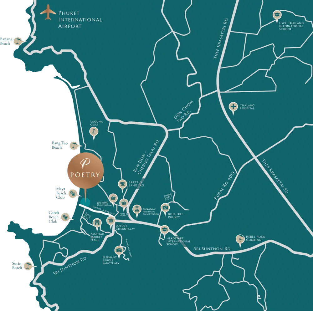 Poetry Villas location — Bang Tao