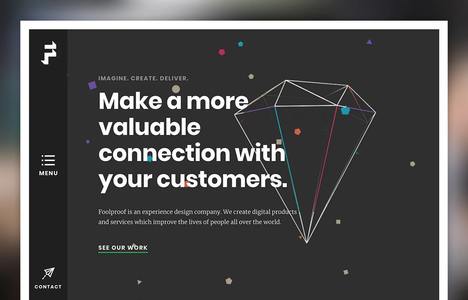 Screenshot of the 2018 Foolproof website in desktop