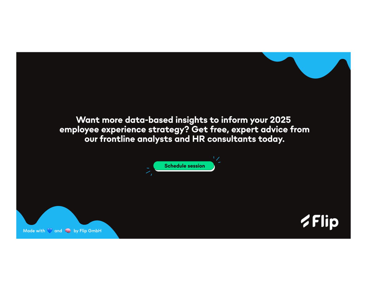 Flip Employee Experience Platform: Schedule session for 2025 HR, frontline, and data-based strategy insights.