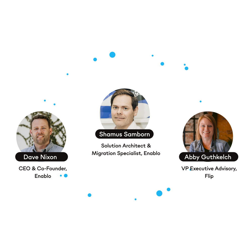 Speakers: Dave Nixon, Shamus Samborn, Abby Guthkelch for webinar Culture by Design.