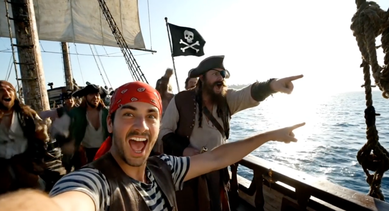 Flip joins the International Talk Like a Pirate Day 2025 with a curious new customer.