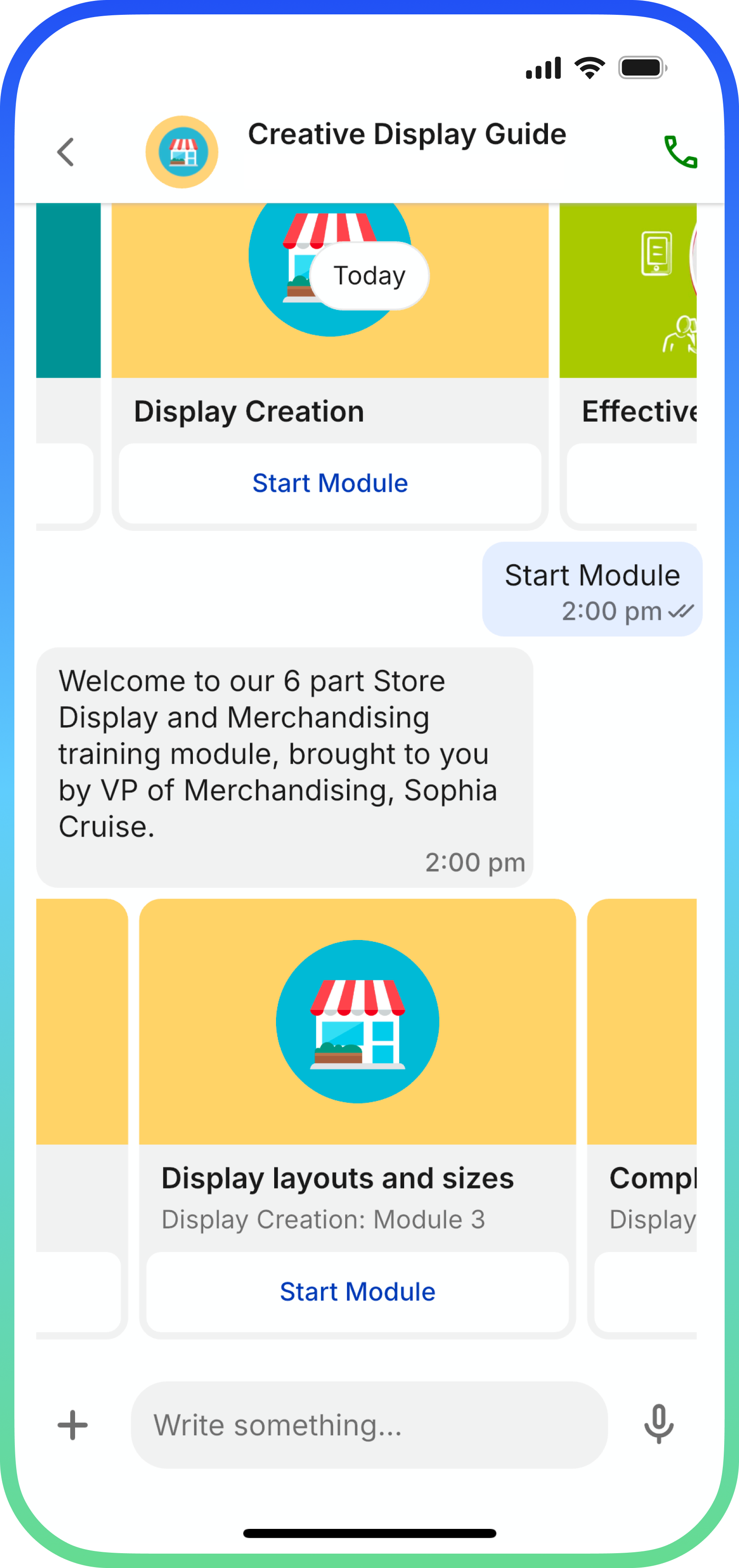 Merchandising app