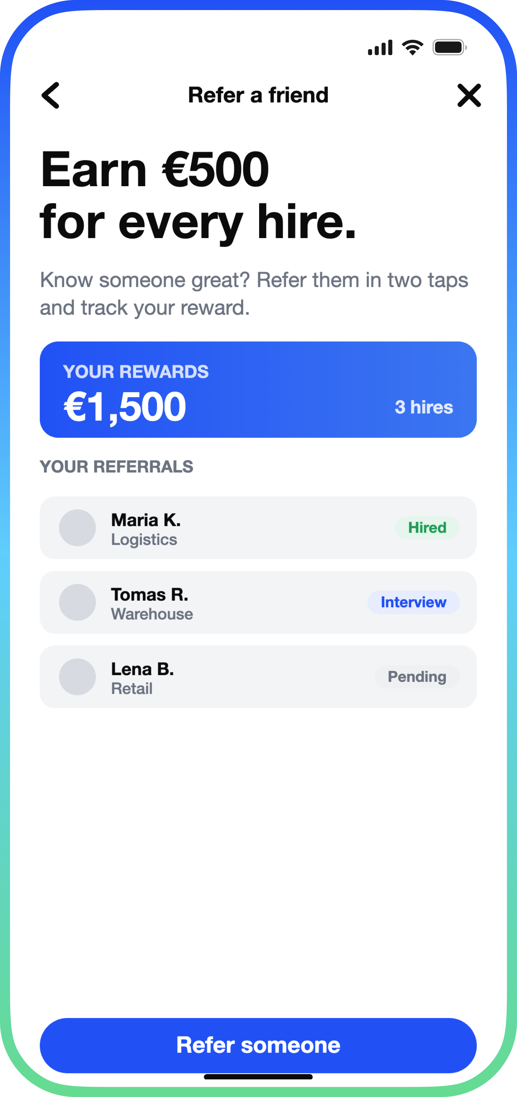 Employee Referral Program app