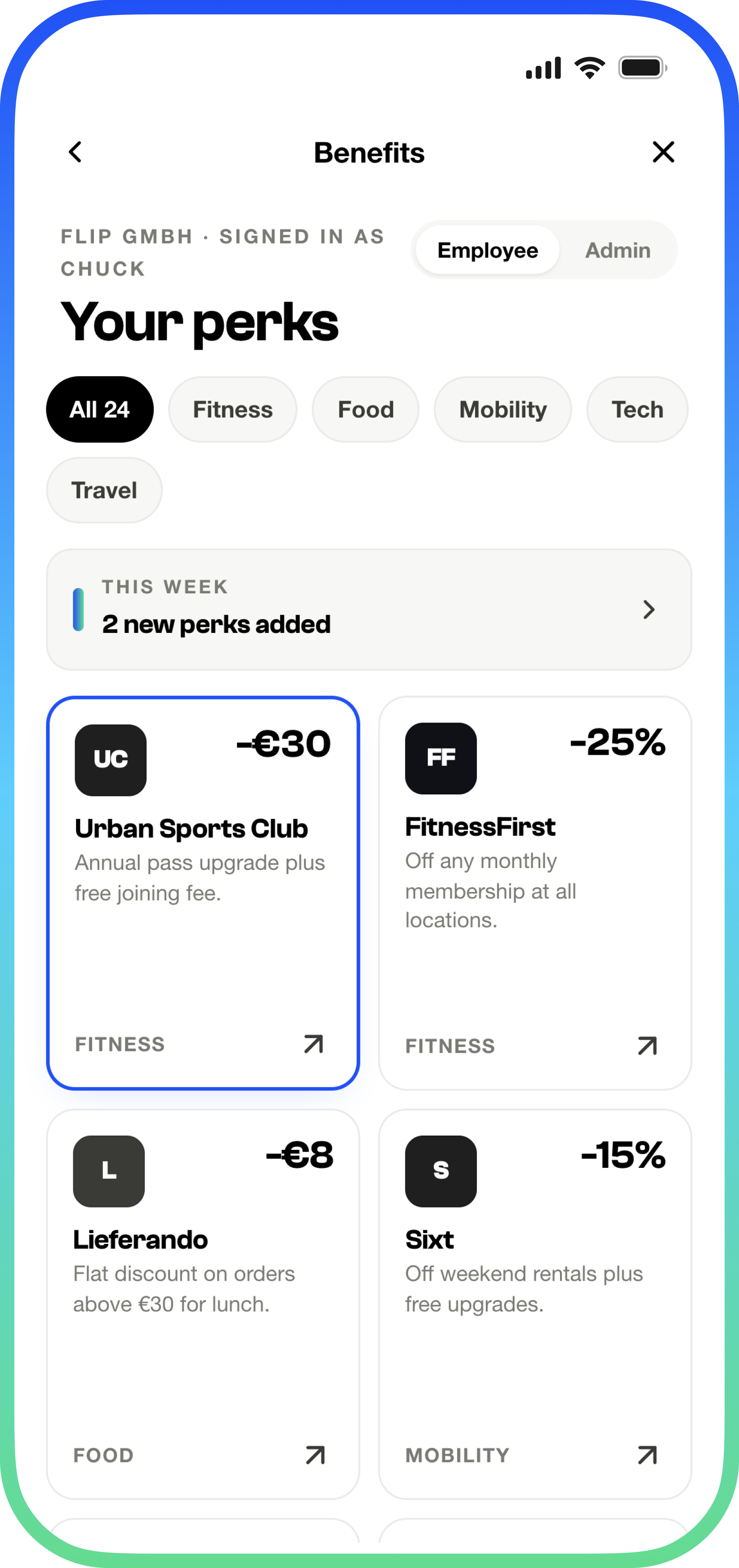 Employee Coupon Codes app