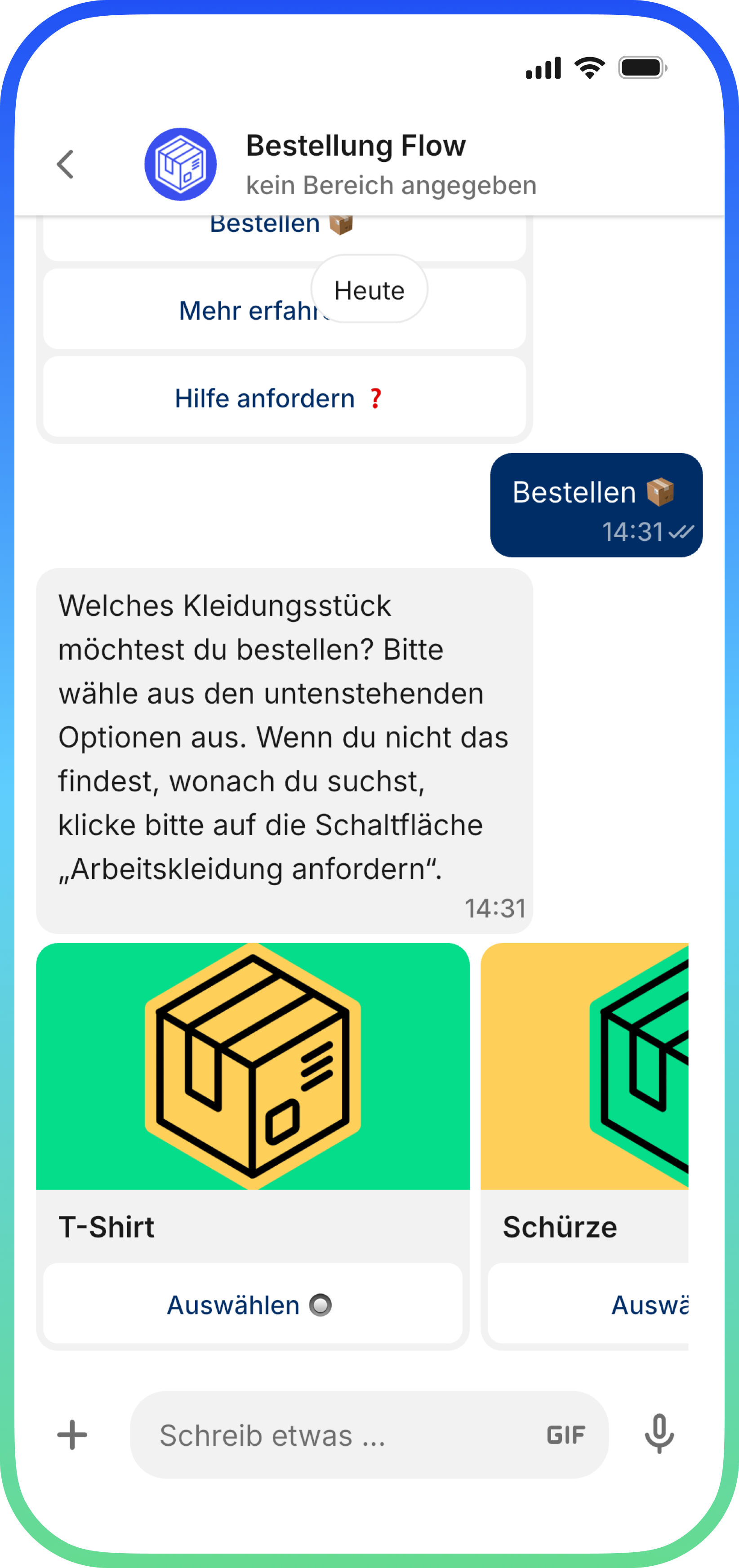 Uniform-Bestellung-App