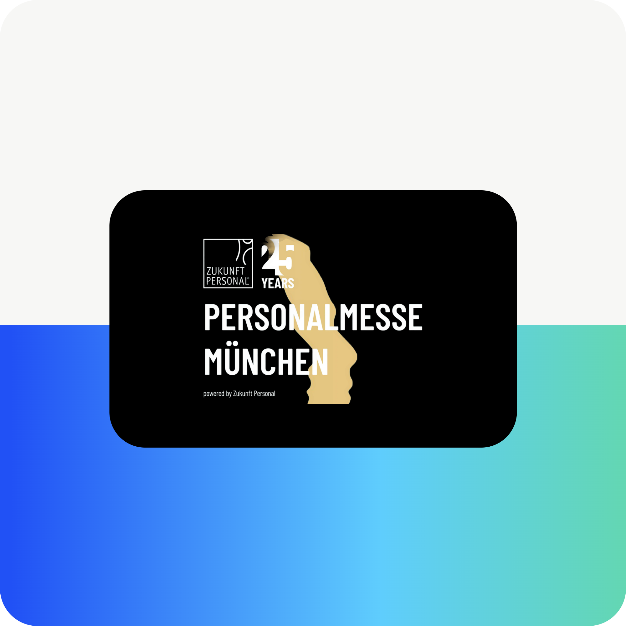 Logo for 25 Years Personalmesse München by Zukunft Personal