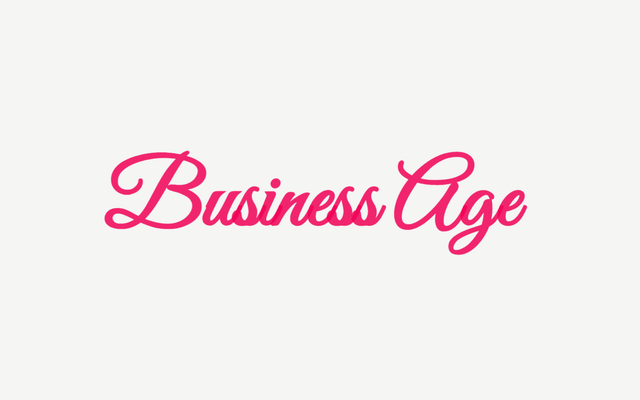 Business Age logo in pink cursive text on a white background.