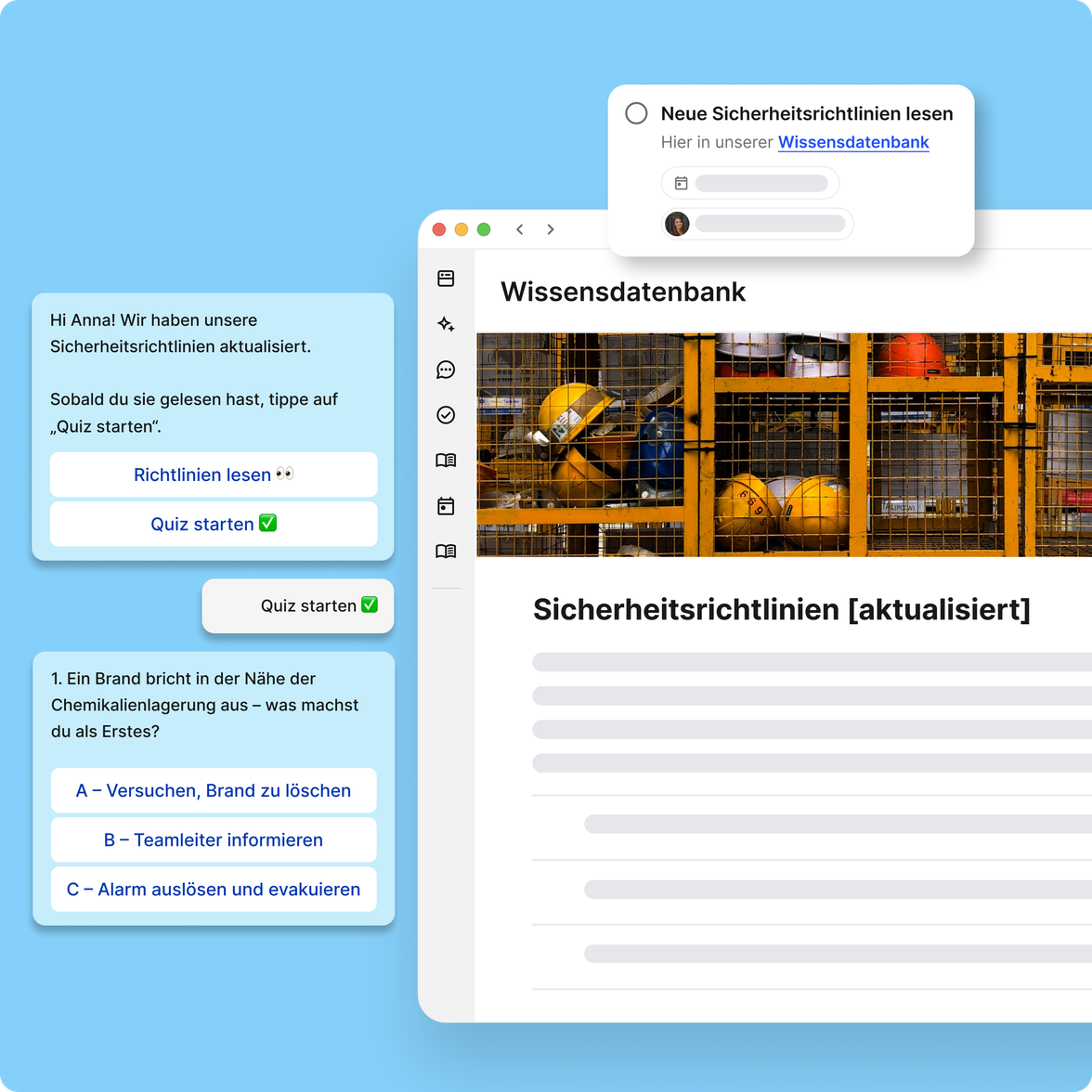 Mitarbeiterplattform mit Wissensdatenbank, HR-Portal, Mitarbeiter App, Employee Experience Platform.