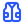 Blue icon of a safety vest.