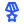 Blue star medal icon on transparent background.