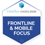 Badge with text: ClearBox Choice 2026, Frontline & Mobile Focus.