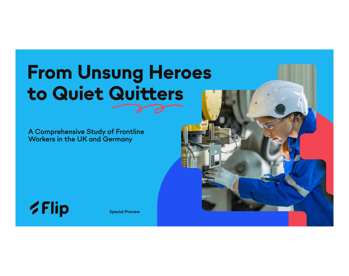 From Unsung Heroes to Quiet Quitters, Flip study on frontline workers in UK and Germany, engineer.