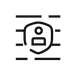 Simple black icon of a person in a shield; decorative, no meaningful B2B-SaaS content shown.