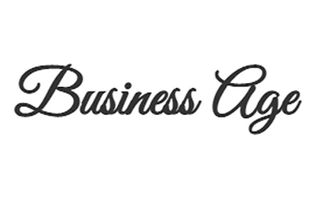 Business Age logo in black cursive font.