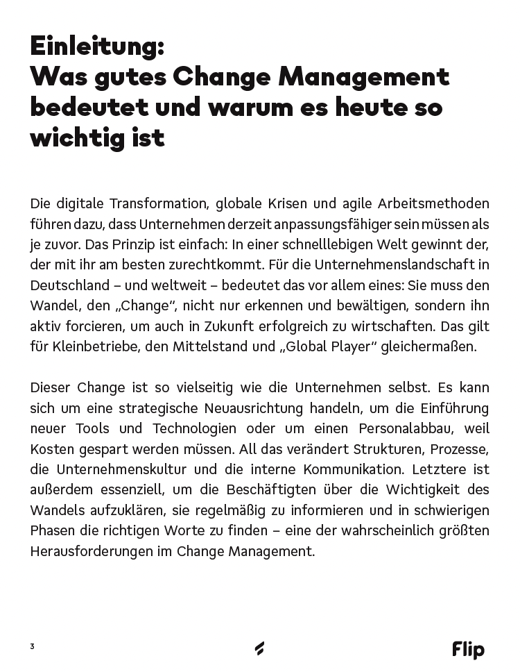 Einleitung: Was gutes Change Management bedeutet und warum es heute so wichtig ist; Text über digitale Transformation, Wandel