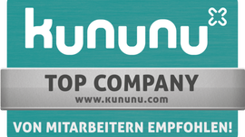kununu TOP COMPANY www.kununu.com VON MITARBEITERN EMPFOHLEN!