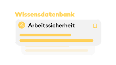 Wissensdatenbank: Arbeitssicherheit in Mitarbeiterplattform, HR-Portal, Employee Experience Platform.