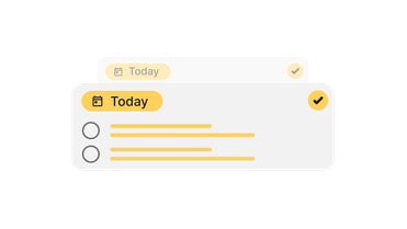 Onboarding tasks UI with Today label, checklist; Flip Flows, Employee App, HR-Software.