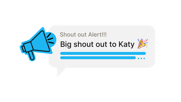 Flip Flows recognition: Shout out Alert!!! Big shout out to Katy 🎉 for employee engagement platform.