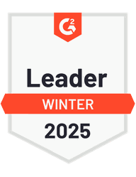 G2 badge showing Leader WINTER 2025 for frontline worker communication platforms.
