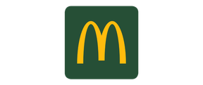 Green background with a yellow McDonalds M logo, no additional content or text.