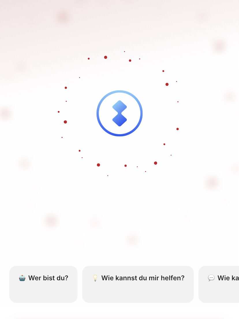 SMILE interface with options for communication and query in German.