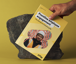 Frontline employee engagement guide by Flip; empowers frontline via Employee Experience Platform, HR-Software.