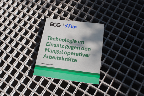 BCG, Flip: Technologie im Einsatz gegen den Mangel operativer Arbeitskräfte, September 2024.