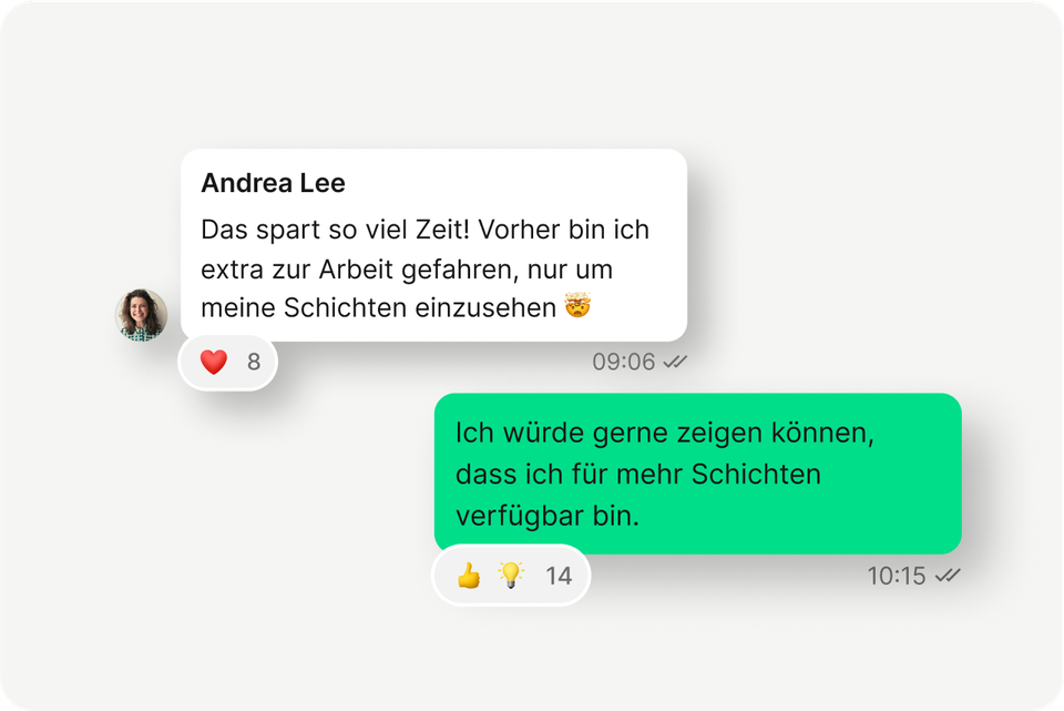 Chat in Mitarbeiter App: Das spart so viel Zeit! Flip Flows, Mitarbeiterplattform, Employee Experience Platform.