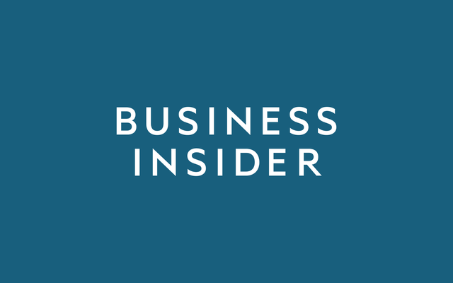 Business Insider logo on a blue background.