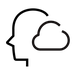 Simple black cloud icon on transparent background, no text or meaningful content, purely decorative.