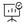 Minimalist icon of a presentation board with a notification bell and checkmark, black outline.